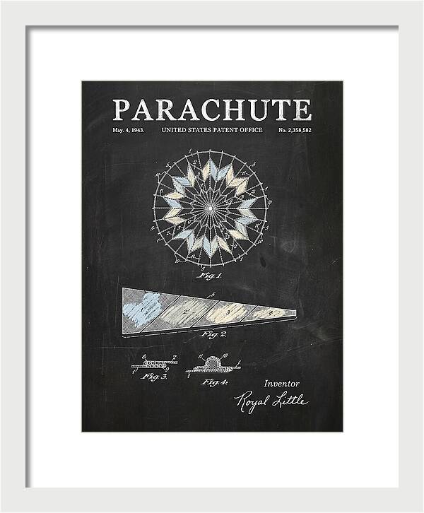 Parachute Chalkboard Patent Us2358582