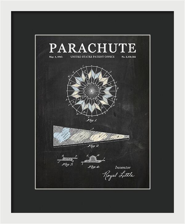 Parachute Chalkboard Patent Us2358582