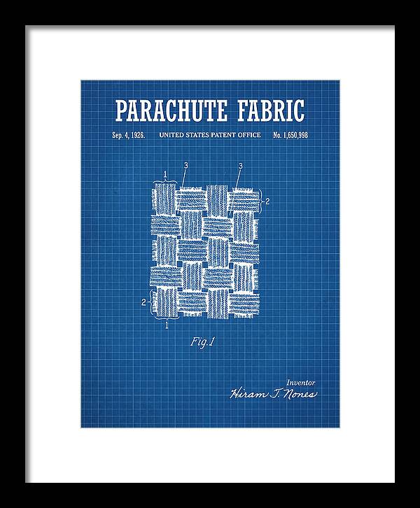 Parachute Fabric Blueprint Patent Us1650998