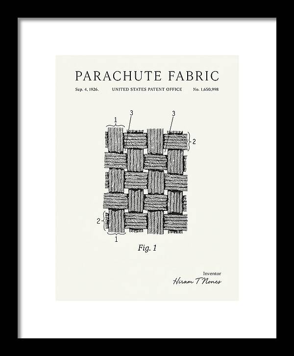 Parachute Fabric Minimalist Patent Us1650998