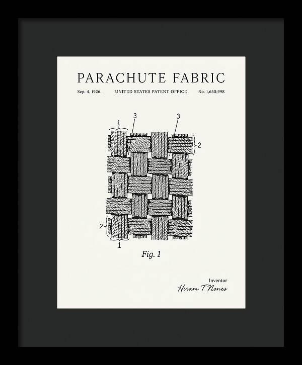 Parachute Fabric Minimalist Patent Us1650998