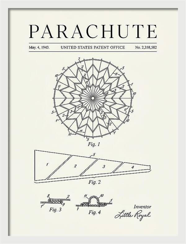 Parachute Minimalist Patent Us2358582