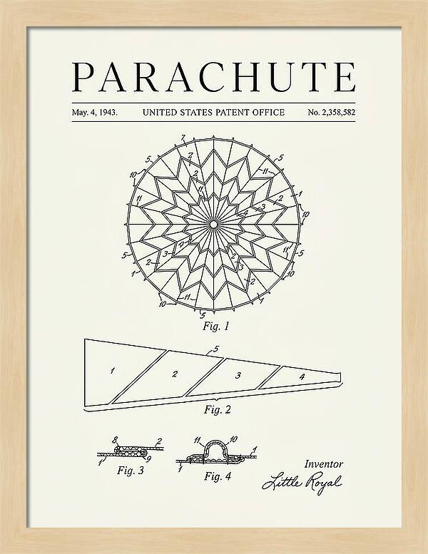Parachute Minimalist Patent Us2358582