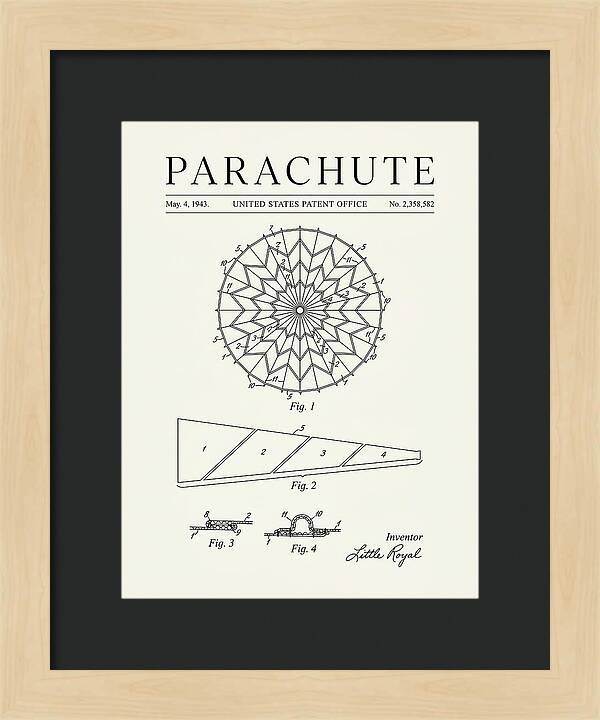 Parachute Minimalist Patent Us2358582