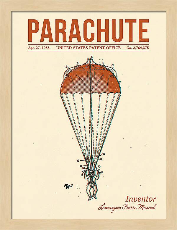 Parachute Retro Patent Us2764375