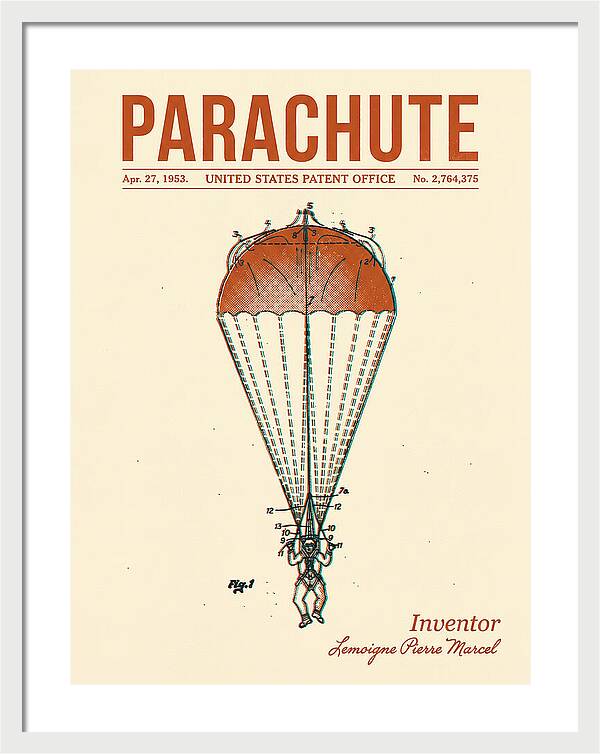 Parachute Retro Patent Us2764375