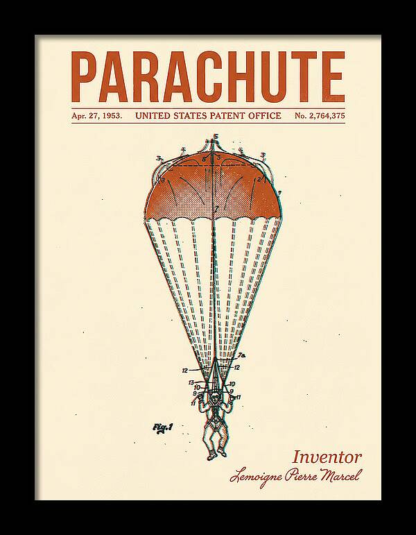 Parachute Retro Patent Us2764375