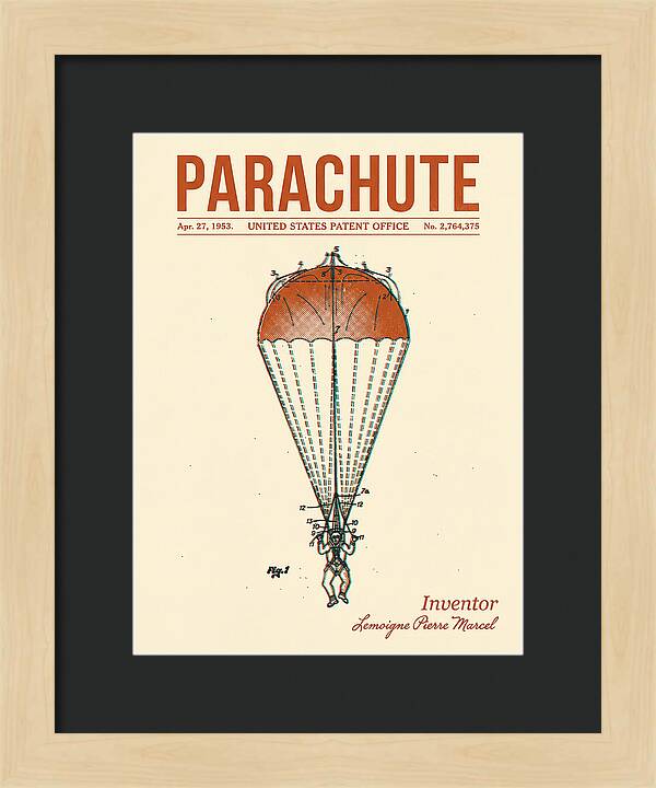 Parachute Retro Patent Us2764375