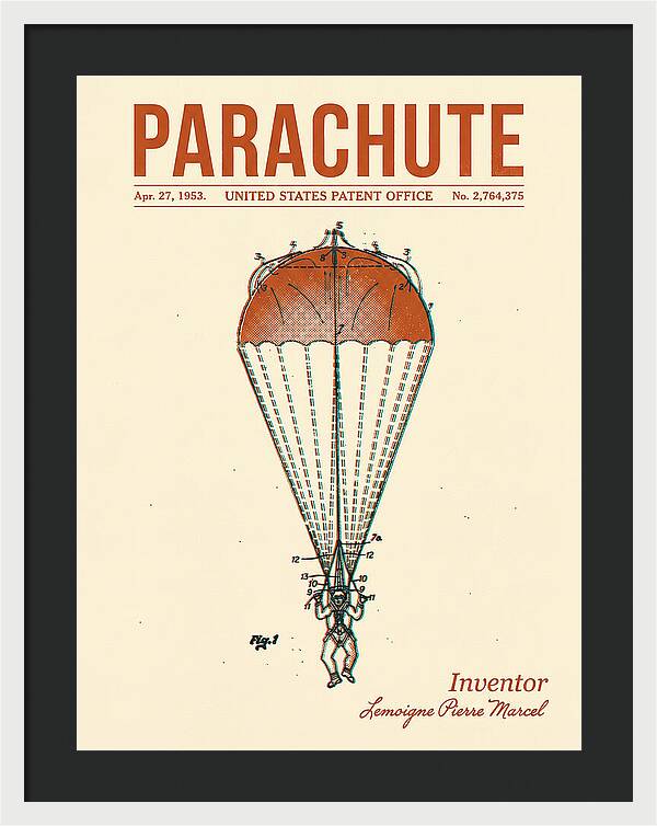 Parachute Retro Patent Us2764375
