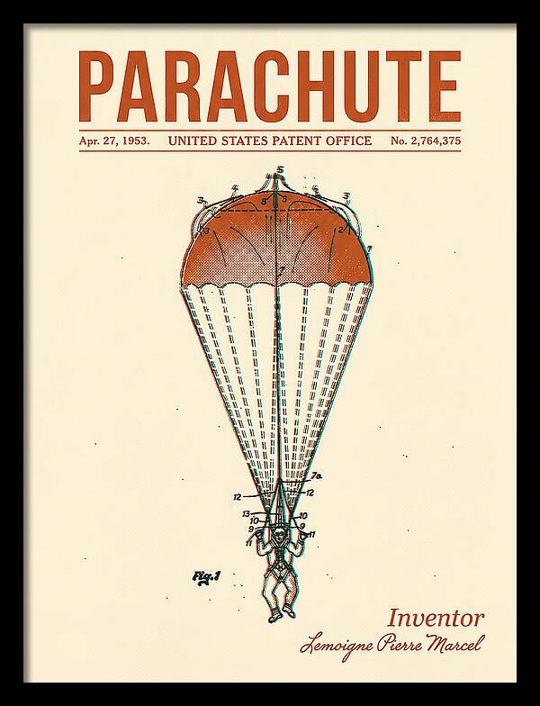 Parachute Retro Patent Us2764375