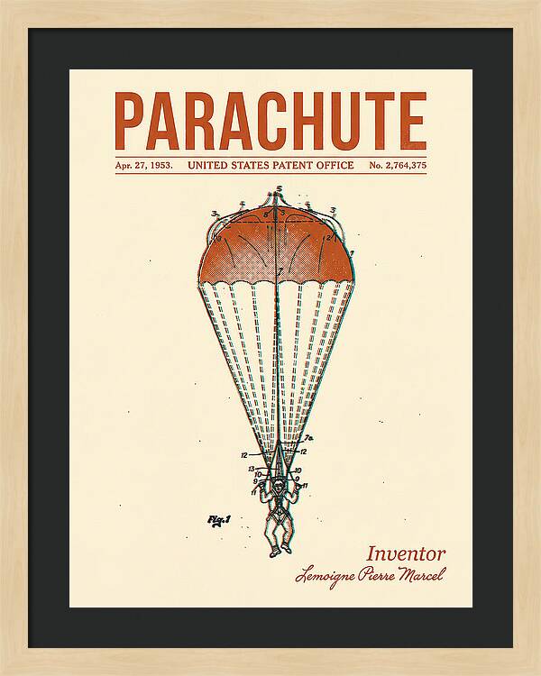Parachute Retro Patent Us2764375