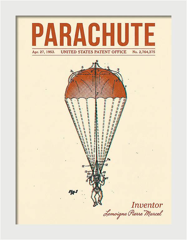 Parachute Retro Patent Us2764375
