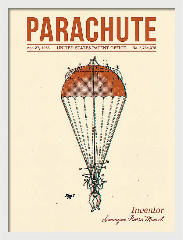 Parachute Retro Patent Us2764375