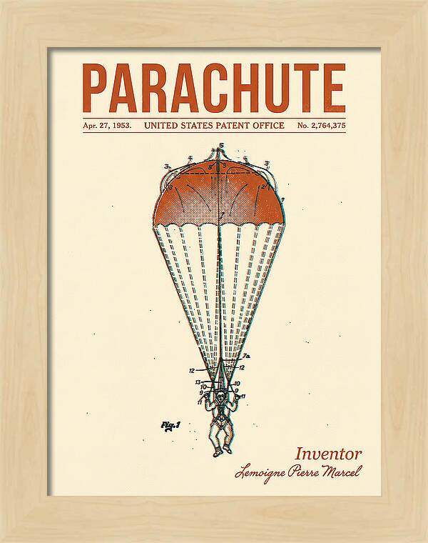 Parachute Retro Patent Us2764375