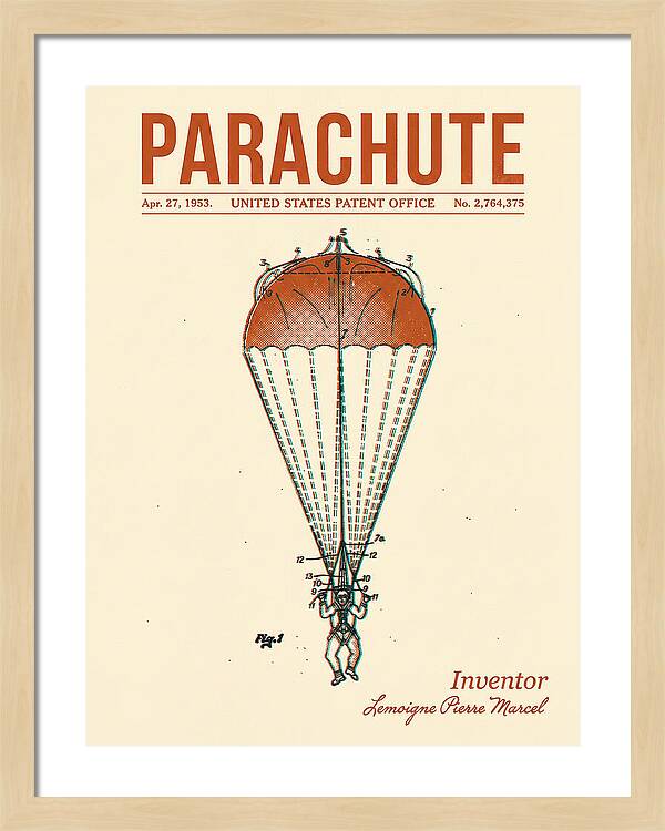 Parachute Retro Patent Us2764375