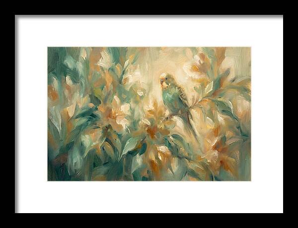 Parakeet Among Blossoms