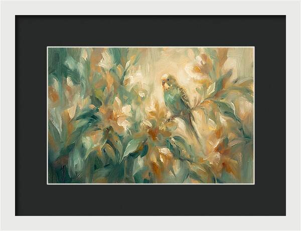 Parakeet Among Blossoms