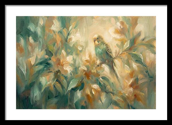 Parakeet Among Blossoms