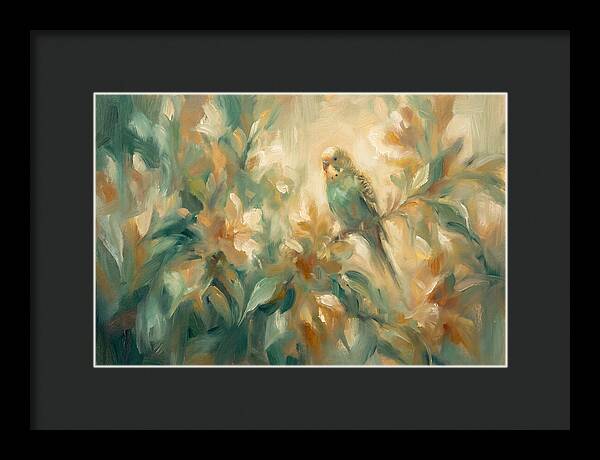 Parakeet Among Blossoms