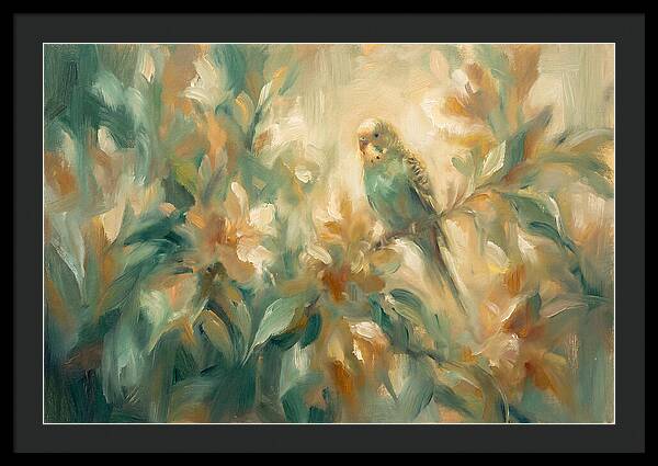 Parakeet Among Blossoms