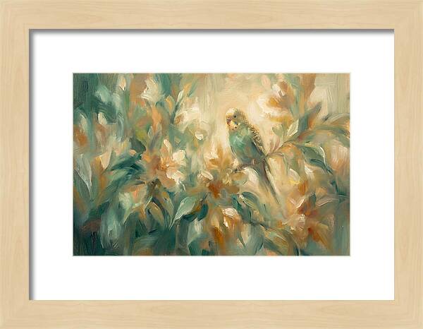 Parakeet Among Blossoms