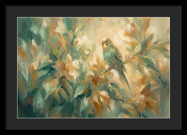 Parakeet Among Blossoms