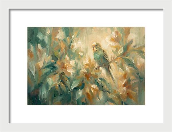 Parakeet Among Blossoms