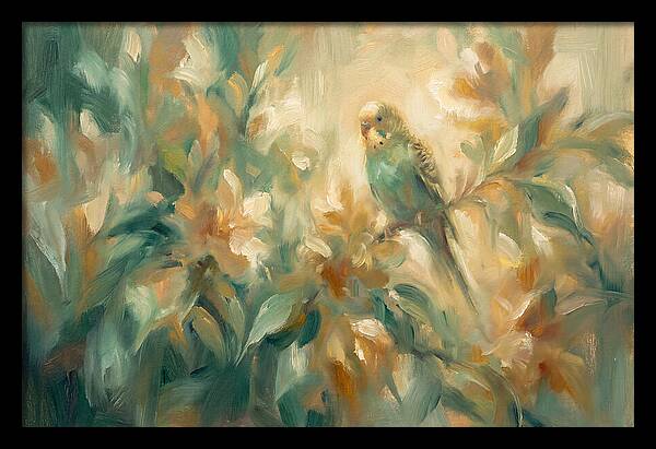 Parakeet Among Blossoms