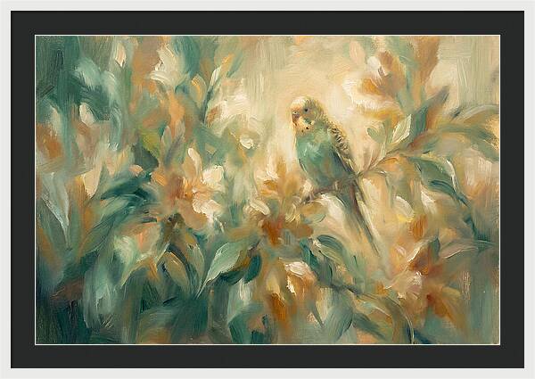Parakeet Among Blossoms