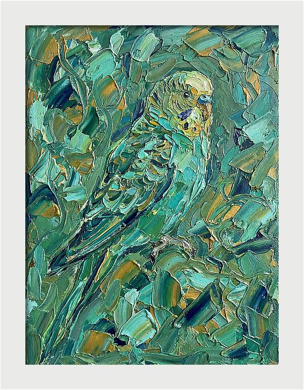 Parakeet Among Greenery