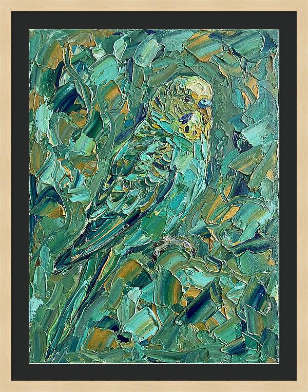 Parakeet Among Greenery