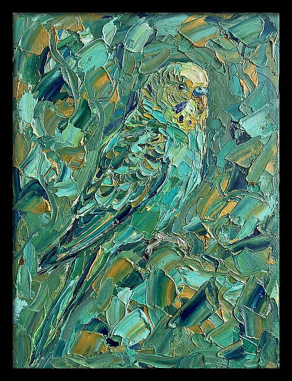 Parakeet Among Greenery