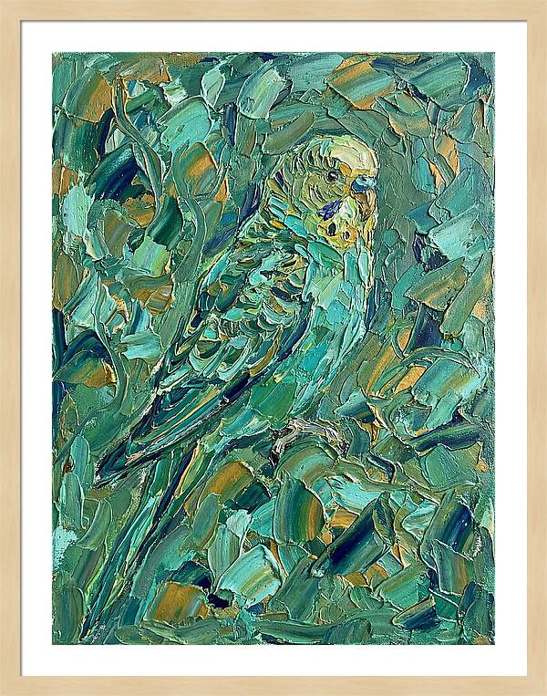 Parakeet Among Greenery