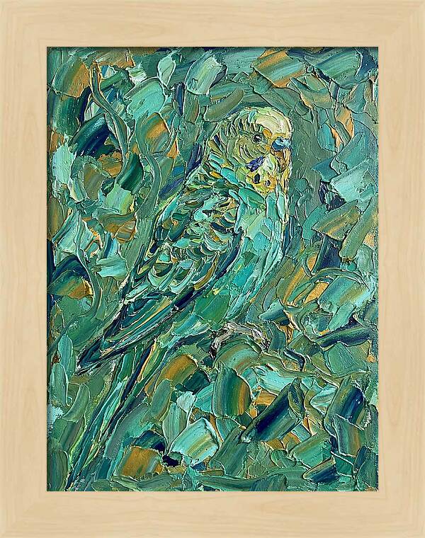 Parakeet Among Greenery