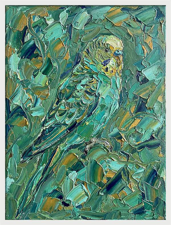 Parakeet Among Greenery