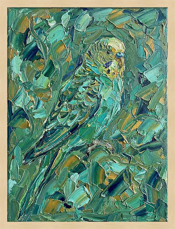 Parakeet Among Greenery