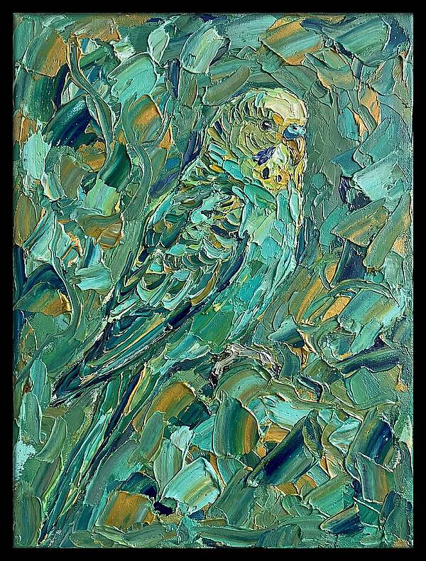 Parakeet Among Greenery
