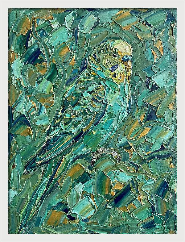 Parakeet Among Greenery