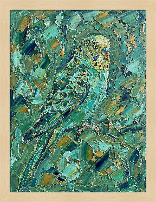 Parakeet Among Greenery