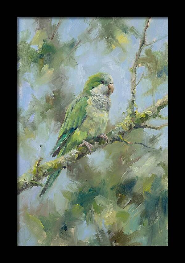 Parakeet Perched In Nature