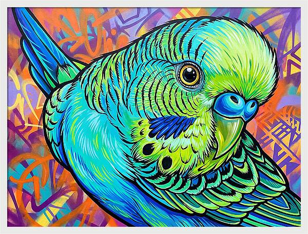 Parakeet Pop Art