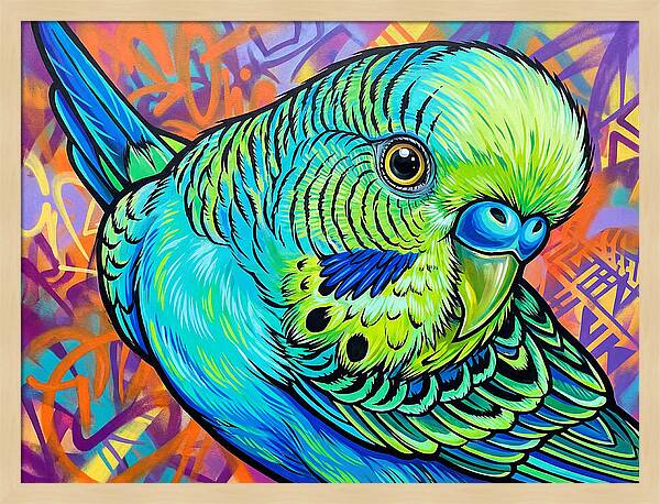 Parakeet Pop Art