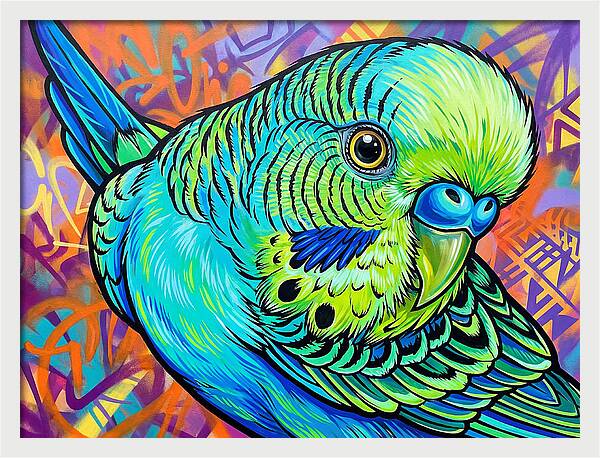 Parakeet Pop Art