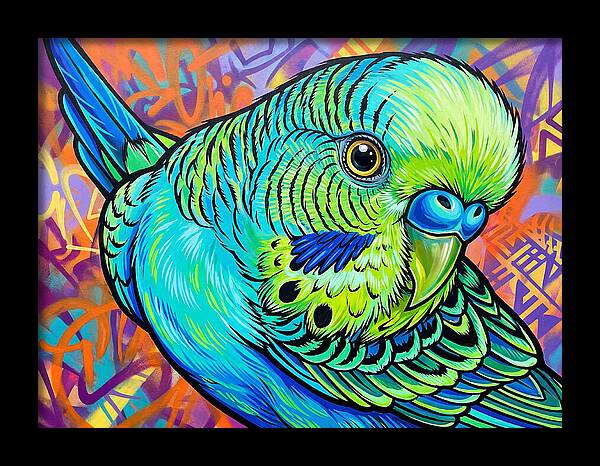 Parakeet Pop Art
