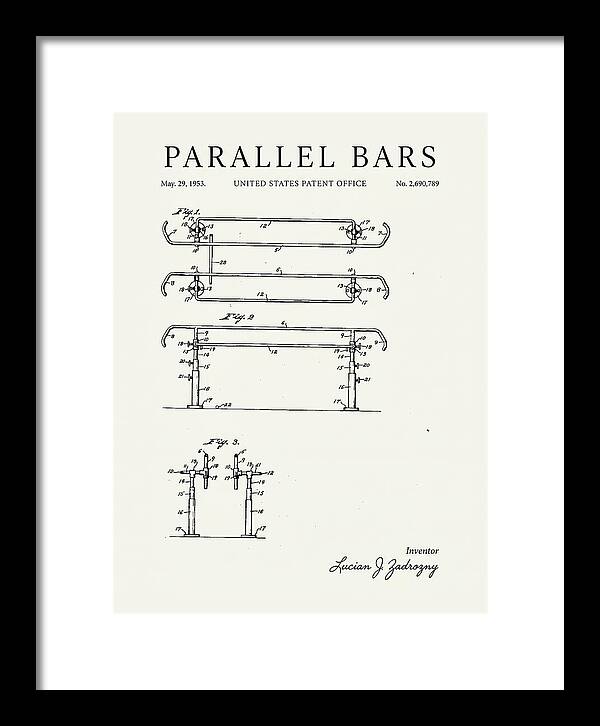 Parallel Bars Minimalist Patent Us2690789a