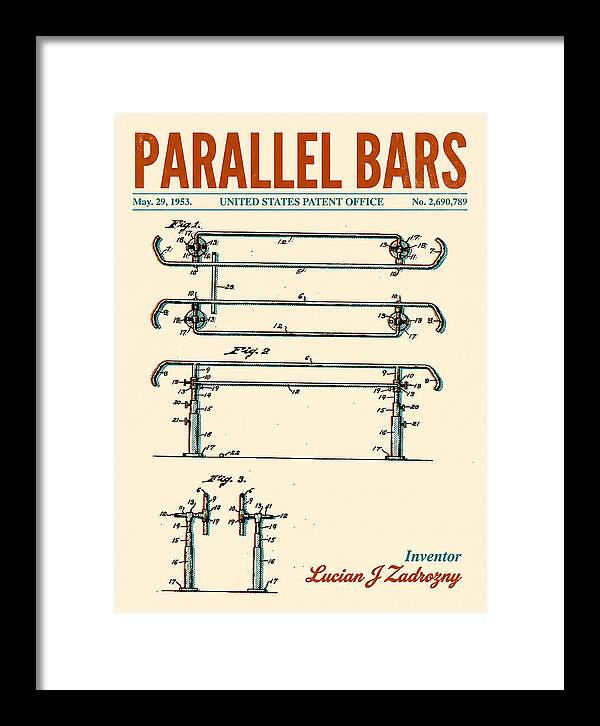 Parallel Bars Retro Patent Us2690789a