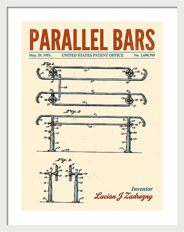 Parallel Bars Retro Patent Us2690789a