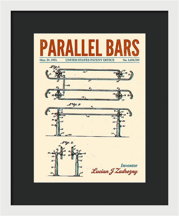 Parallel Bars Retro Patent Us2690789a