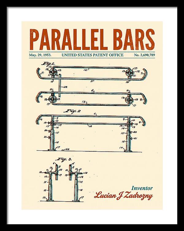 Parallel Bars Retro Patent Us2690789a