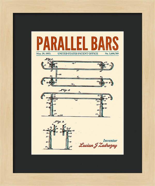 Parallel Bars Retro Patent Us2690789a